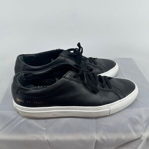 Common projects black Achilles low top shoes